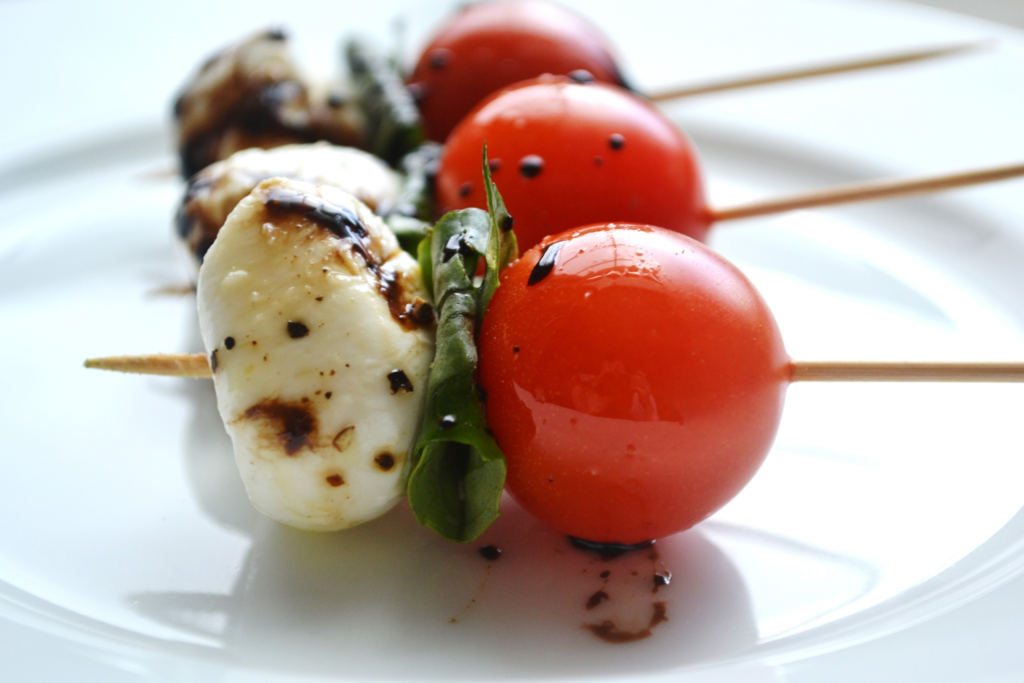 Caprese salad skewers