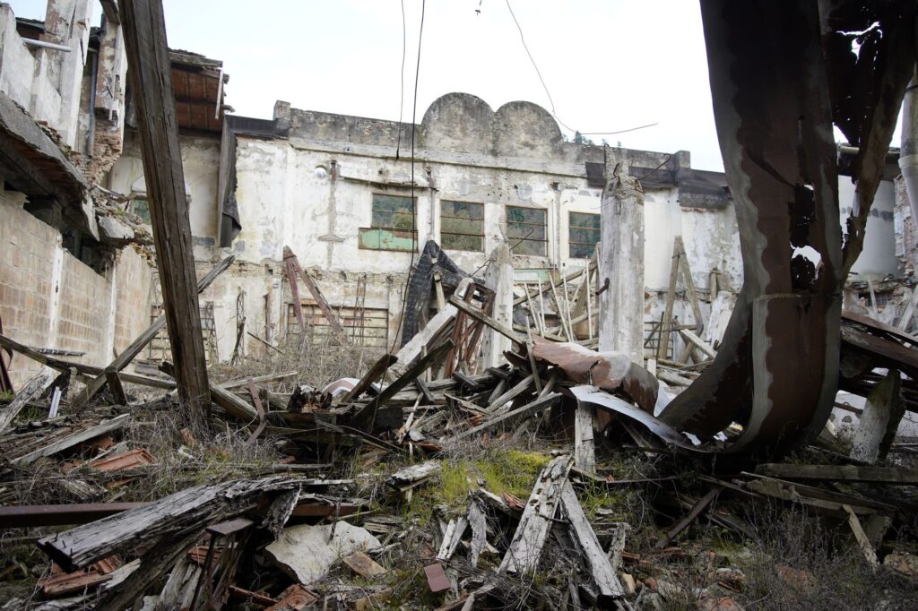 Explore the decaying remains of a derelict building in Predappio, Italy.